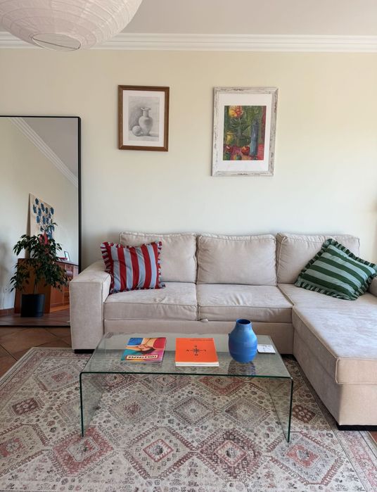 Mesa de centro Burano de vidro 110 x 50 cm