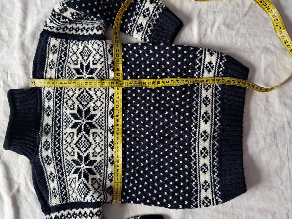 теплий вовняний светр norge норвегія 3 4 5 років шерсть