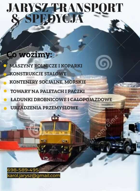 Transport niskopodwoziowy maszyn urządzeń paczek krajowy zagraniczny