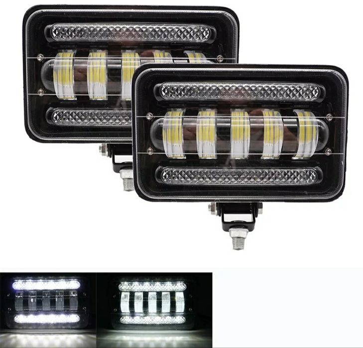 Фара Туманка 50W и 75w СТГ H4 разьем ПТФ LED ближний дальний + габарит