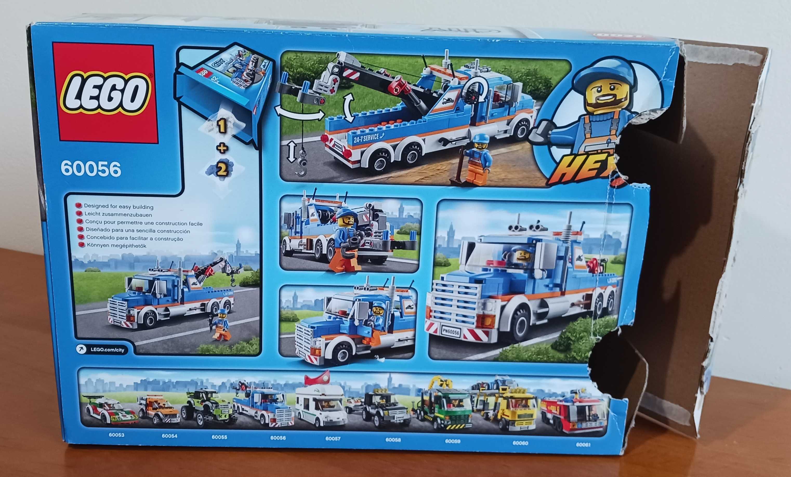 Lego City 60056 Ciężarówka Holownik + pudełko + instrukcja