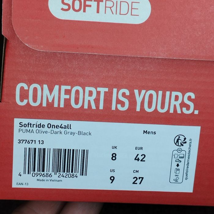 40-46. Анатомічні кросівки Puma Softride One4all 377671-13 Оливкові