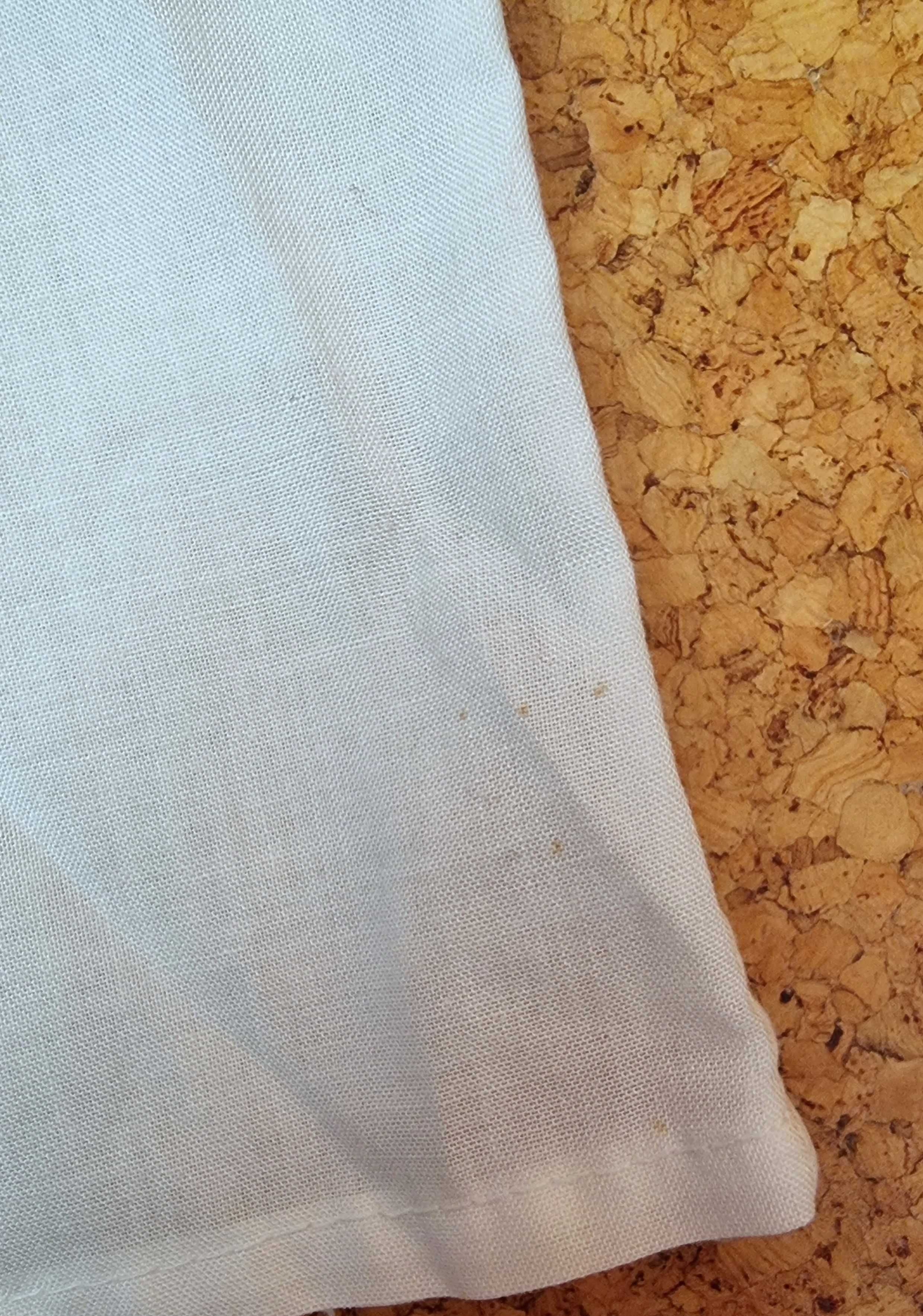 Camisa de manga curta branca com detalhes azuis Zé-Zi, 3 anos