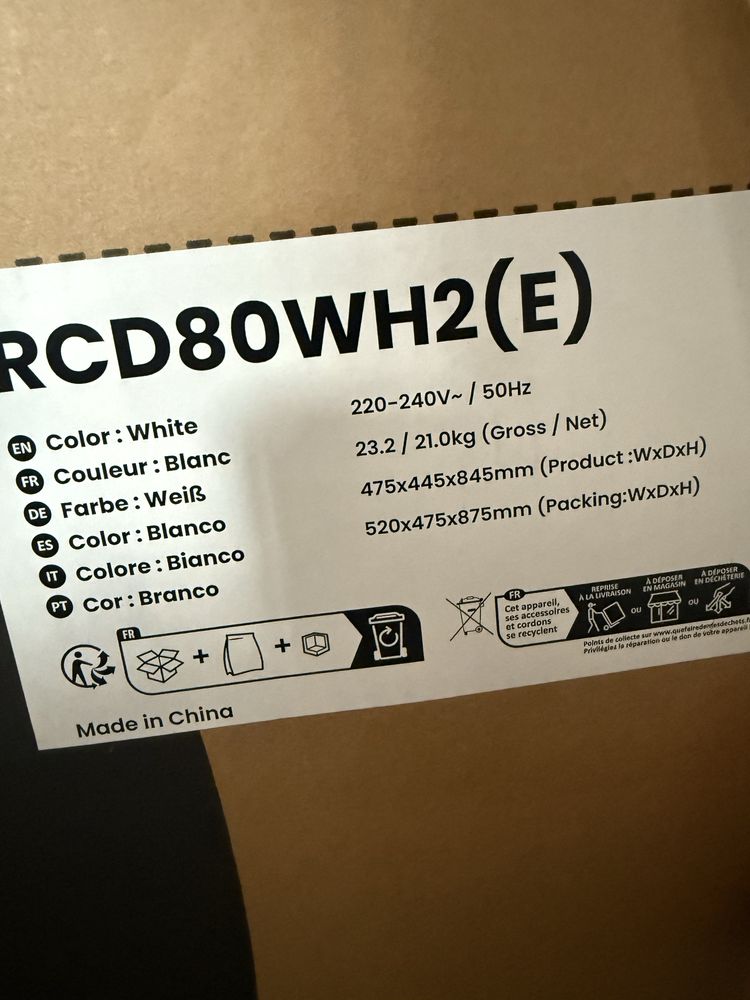 Lodowka Comfee RCD80WH2 Nowa