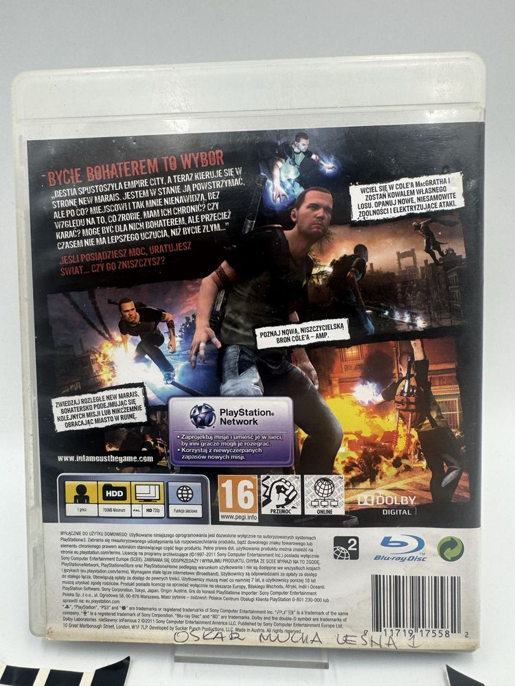 PL Nieslawny Infamous 2 Ps3 Gwarancja