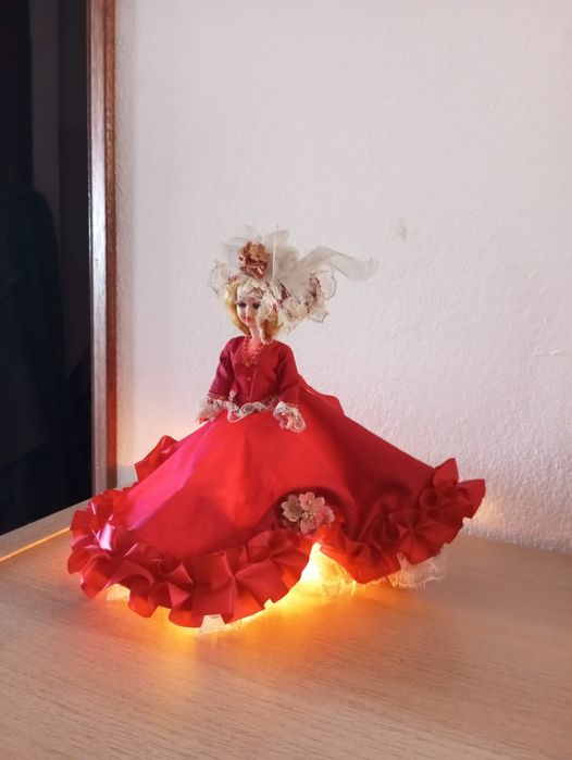 Decoração Boneca Iluminação Vintage