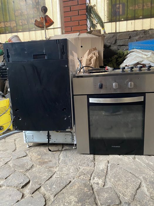 Духовка, плита, посудомойка