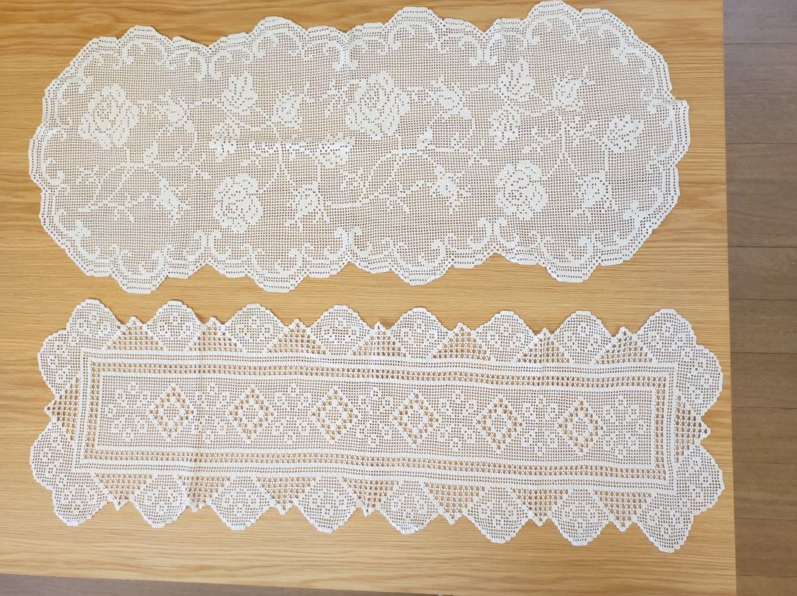 Centros de mesa em crochet