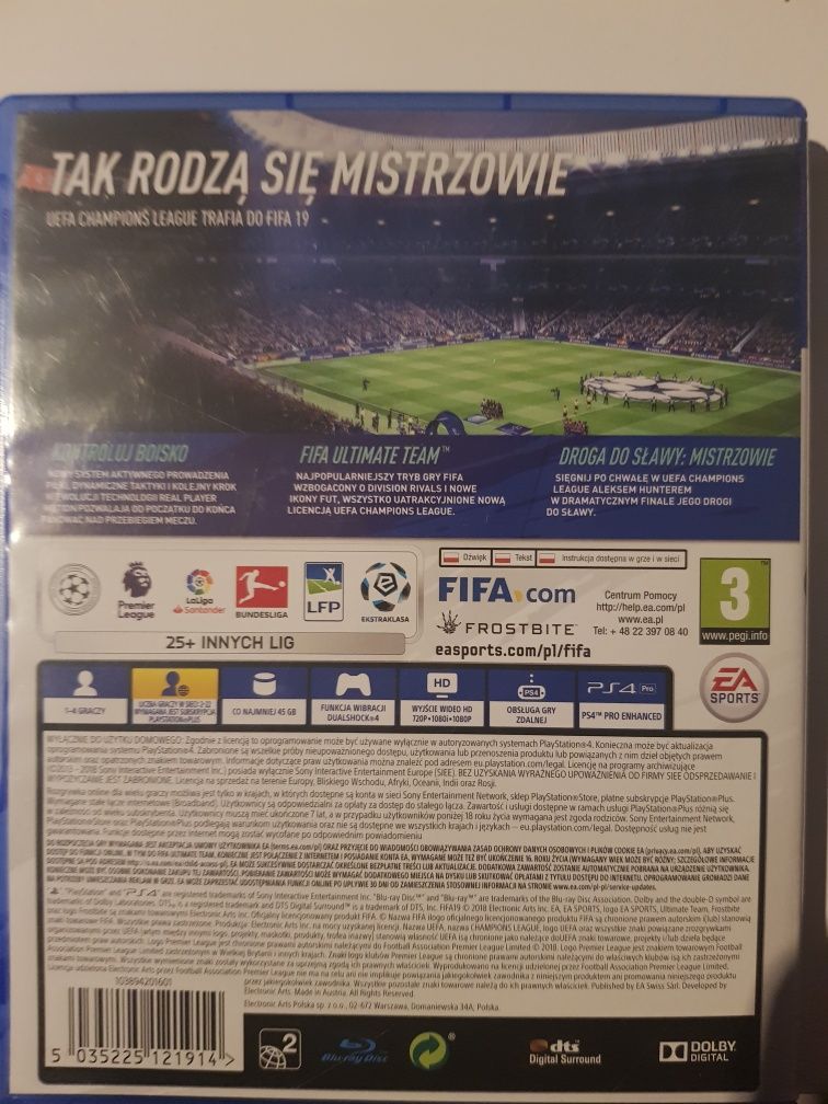 Gra ma PS4 Fifa19