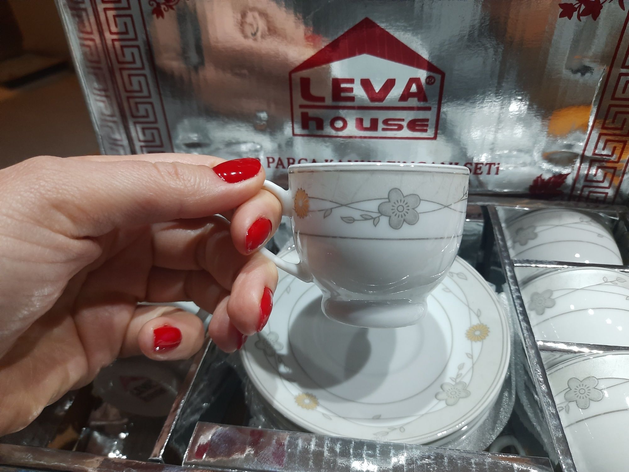 Porcelanowy zestaw do kawy po turecku/ do espresso.