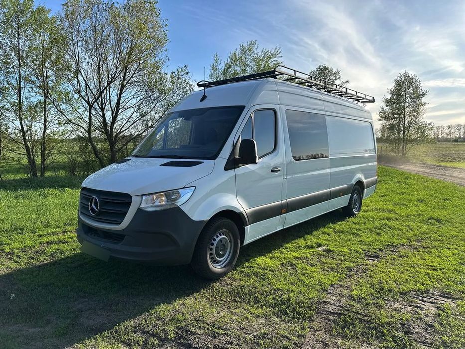 Mercedes-Benz Sprinter 316  BRYGADÓWKA 7os. Salon Polska Hak 3,5t bezwypadkowy Klimatyzacja