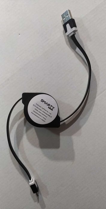 Zwijany Regulowany Kabel USB - Micro USB zestaw 3 szt