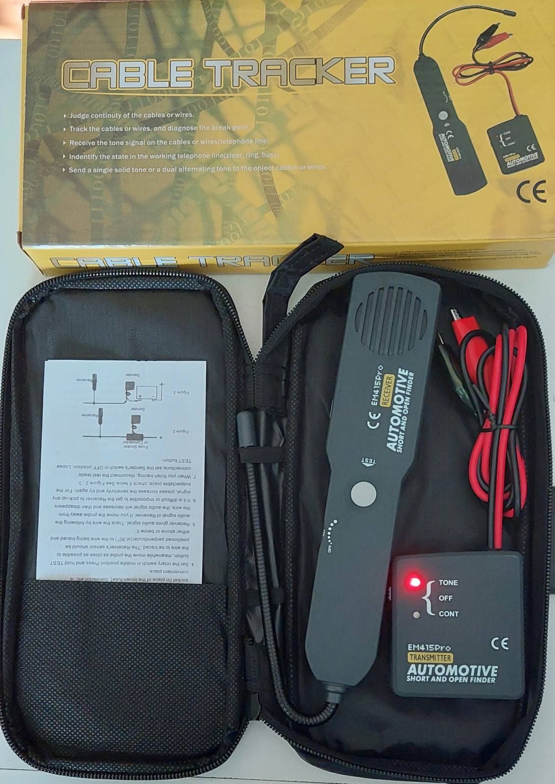 Кабель трекер,+ КРОНЫ, трасоискатель EM415 PRO