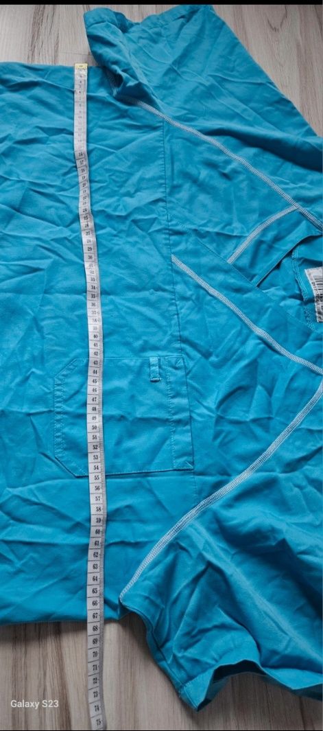 Niebieski fartuch Kitel uniform r. Xl/xxl miękki wygodny