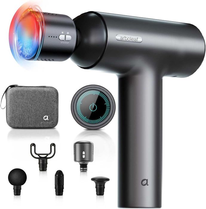 Pistolet do masażu z ciepłem i zimnem Arboleaf z 6 prędkościami