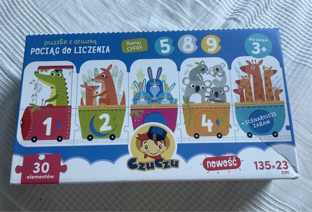 Czuczu Puzzle z dziurką - pociąg do liczenia