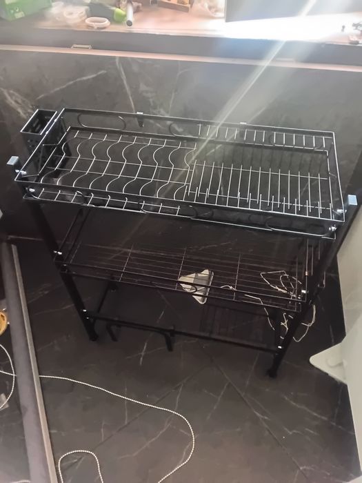 Nova Prateleira de secagem de talheres Prateleira de cozinha Copo Orga