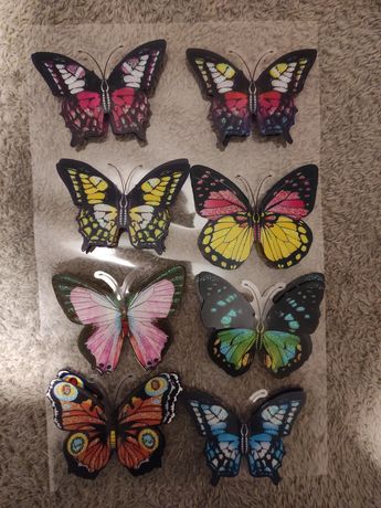 Motylki, motyle, naklejki, ozdoby