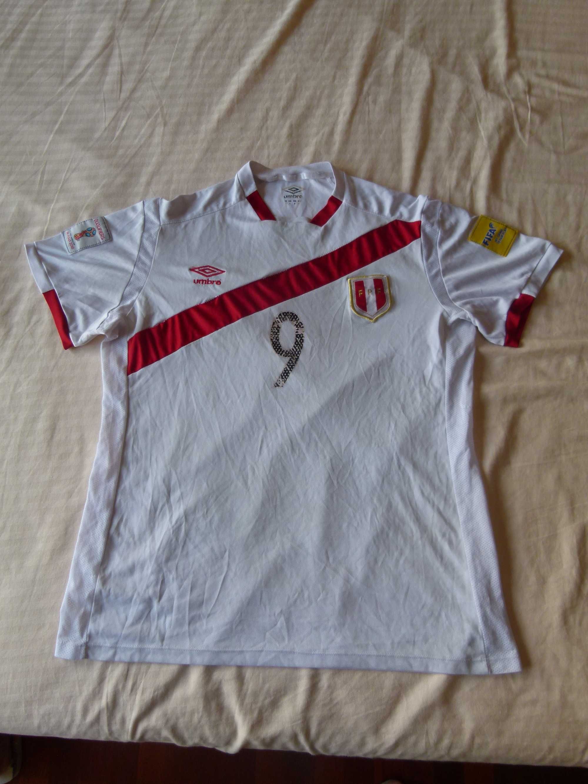 Camisola futebol do Peru usada tam L