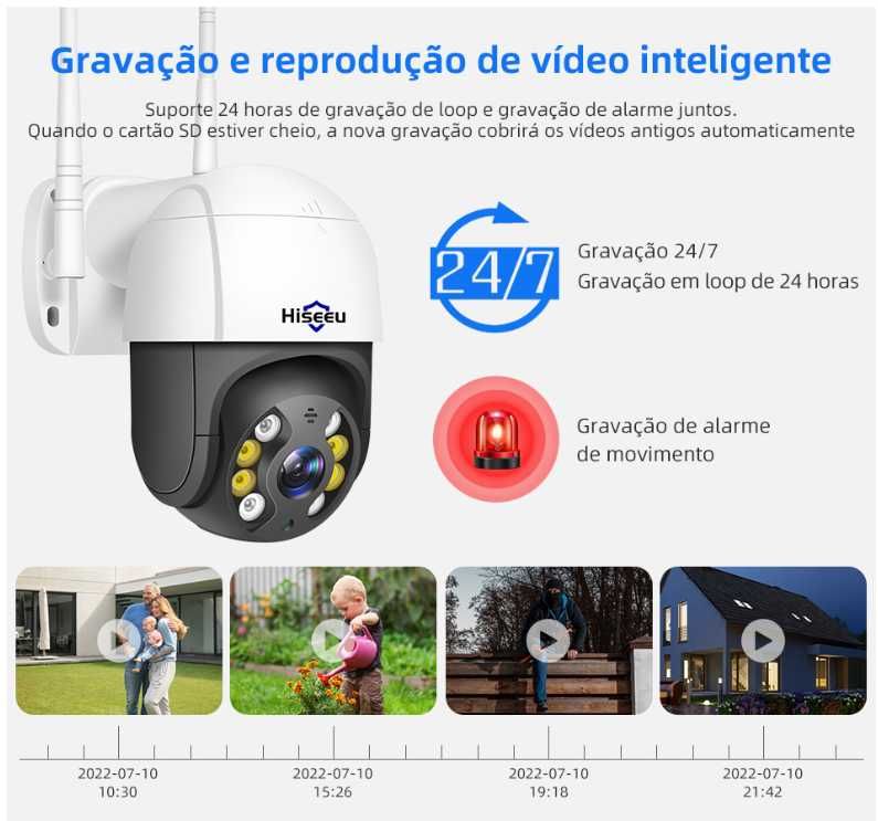 5MP CÂMARA DE VIGILÂNCIA + OFERTA 64G cartão de memória