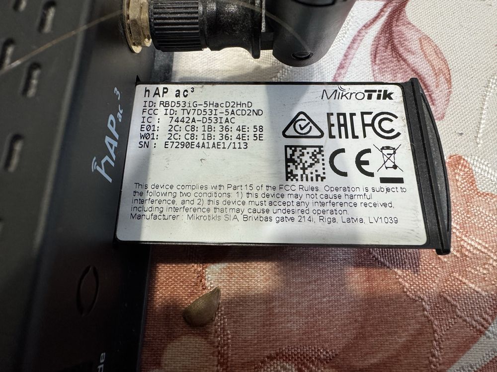 Mikrotik hap ac3 роутер гігабітний