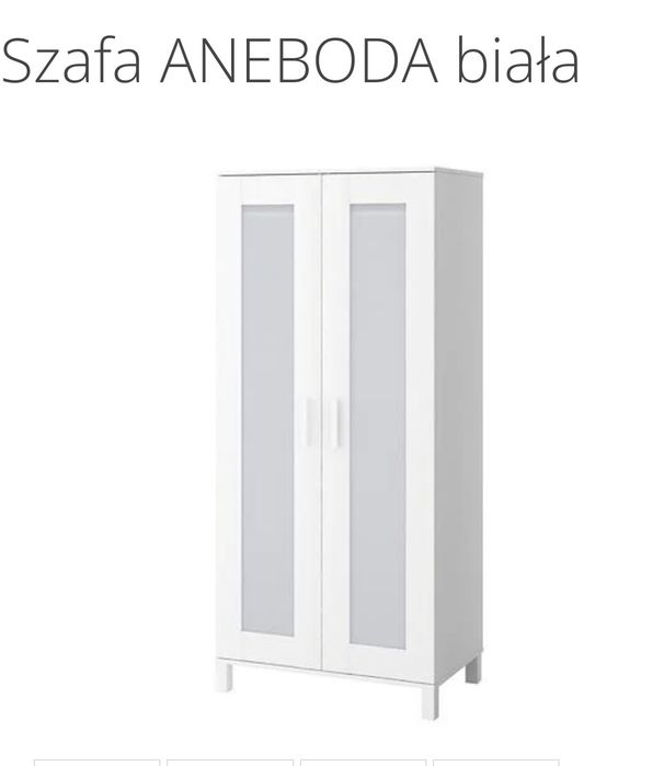 Biała szafa Ikea Aneboda
