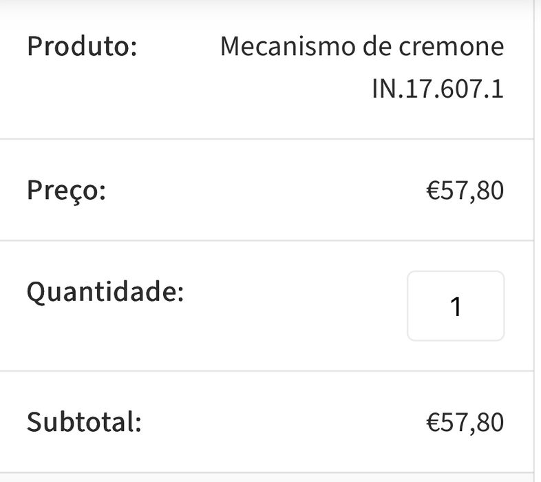 15 x Cremonas em inox novas JNF