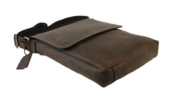 Сумка під A4 для документів шкіряна SULLIVAN smvp155-2(48) коричнева