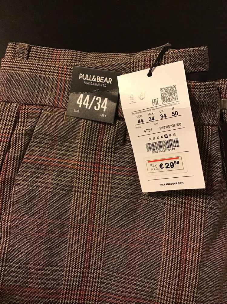 Calça Skinny xadrez