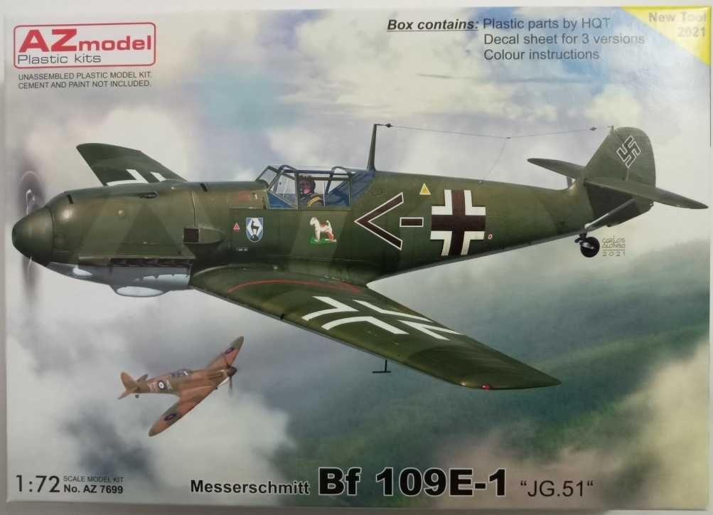 Збірна модель Messerschmitt Bf 109E-1 "JG.51"