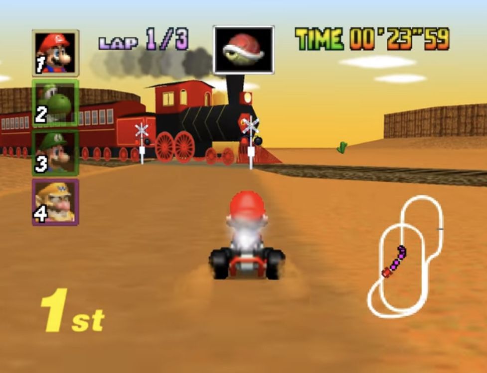 Nintendo 64 + Mario Kart + Super Mario