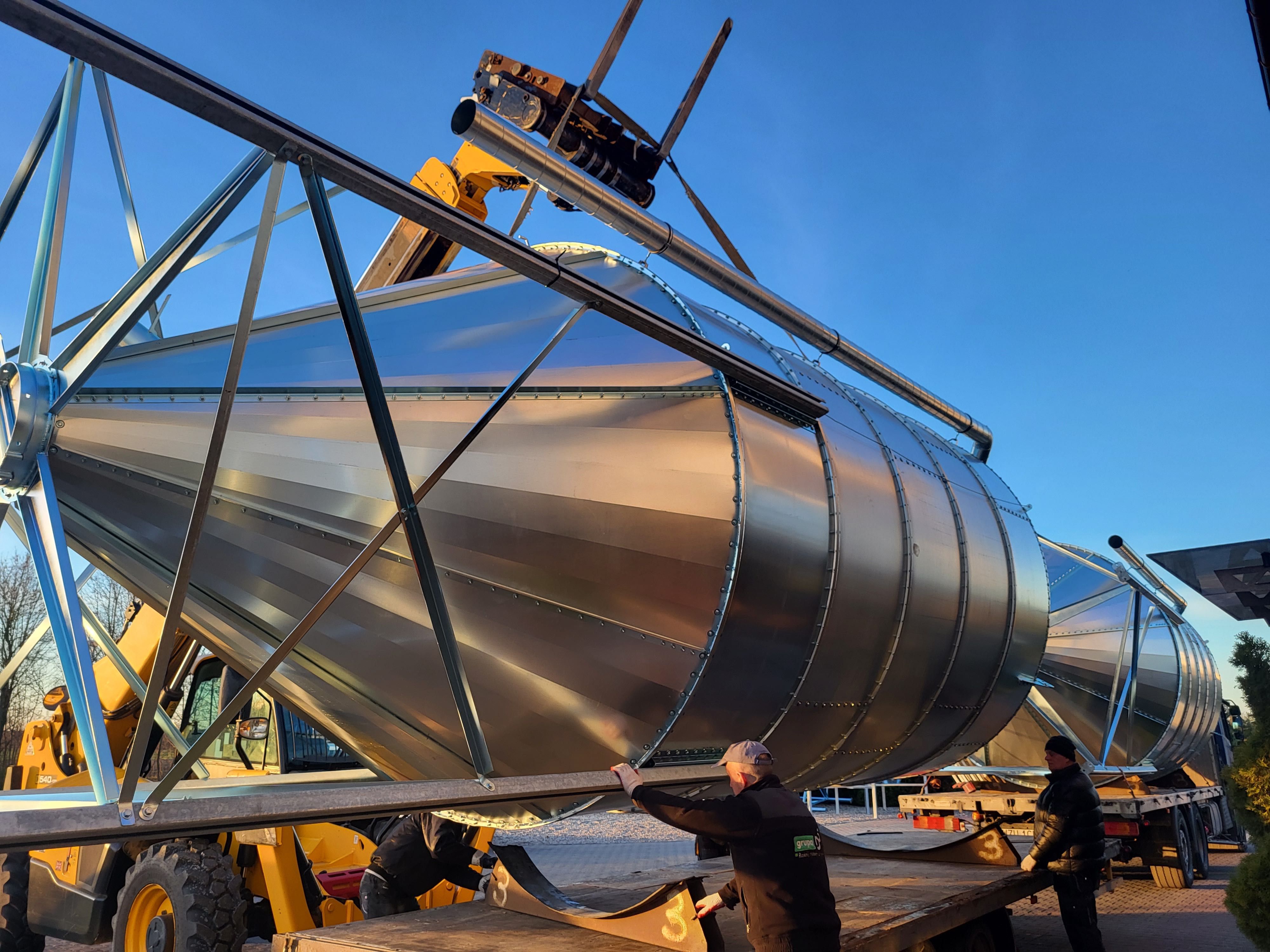 Silos 25 ton 30ton 38t zbiornik siłowy zbożowe 2025 dostępne Dowóz