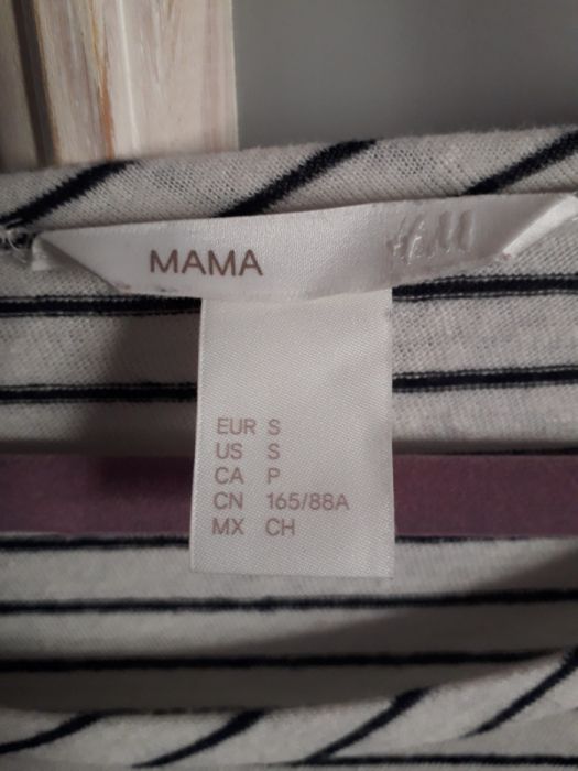 sweterek ciążowy 3/4 z falbanką, H&M