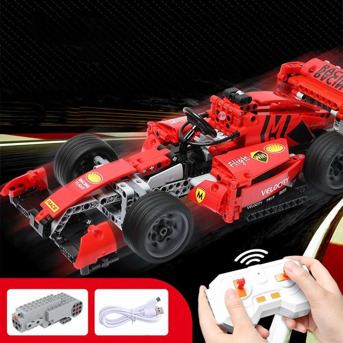 klocki technic bolid f1 rc na pilota