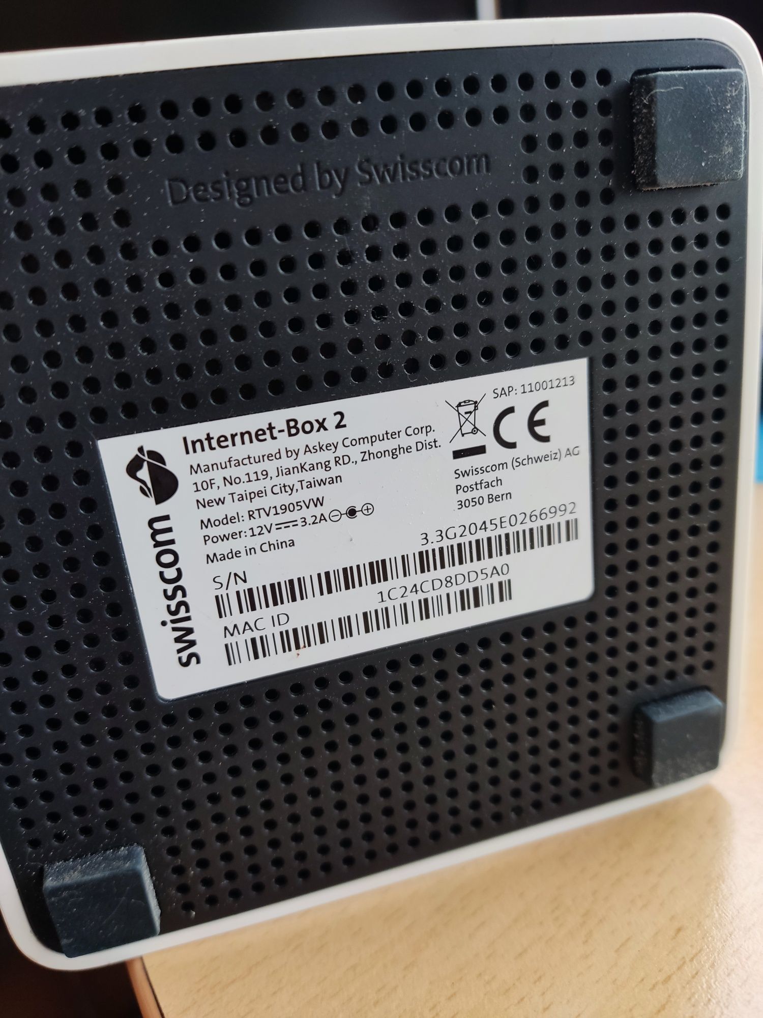 Swisscom Internet-Box 2 – гігабітний роутер з підтримкою оптоволокна