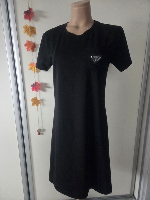 PRADA sukienka uniwersalna L XL czarna andrzejki jesień