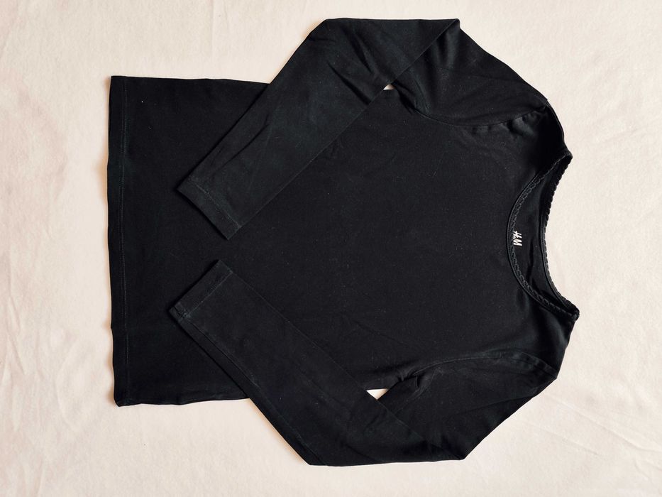 koszulka dziewczęca 122/128 H&M czarna