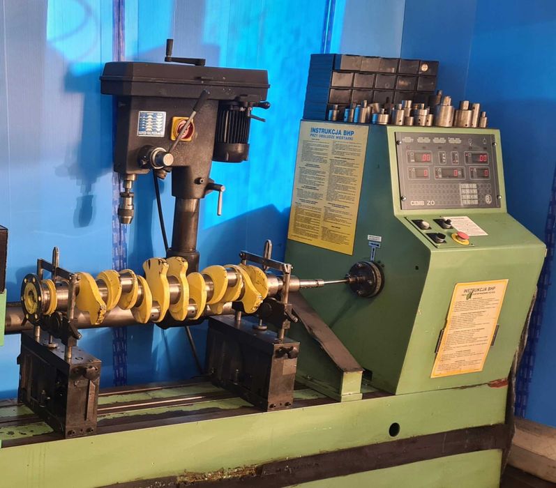 Wyważarka do wałów korbowych i elementów wirujących