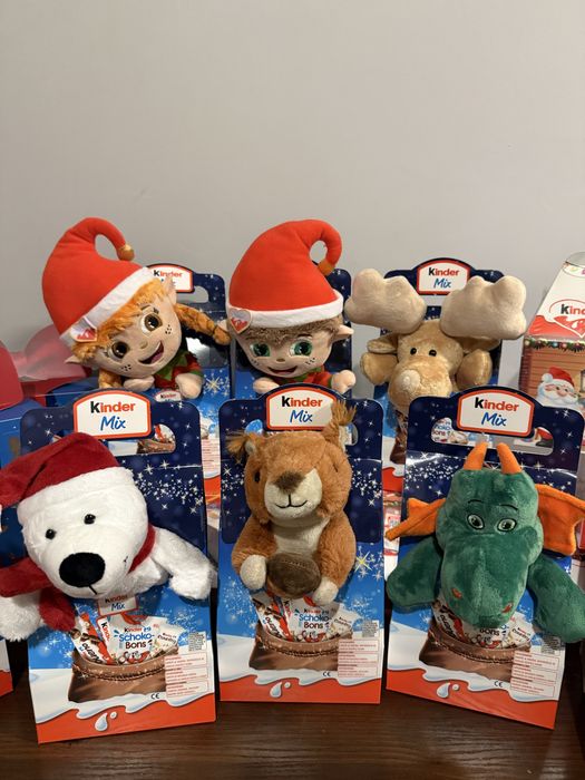 Подарунок з мякою іграшкою  Маху Міх з солодощами від Кіндер kinder