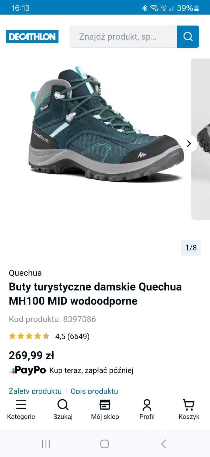 Buty turystyczne damskie Quechua