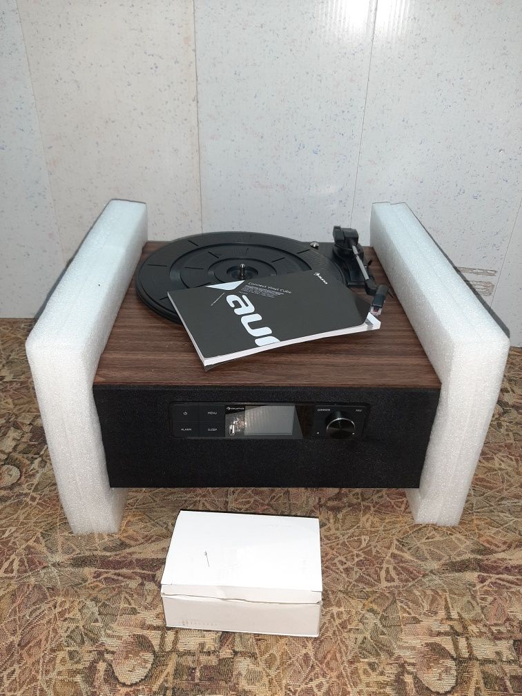 Проигрыватель auna Connect Vinyl Cube с интернет радио