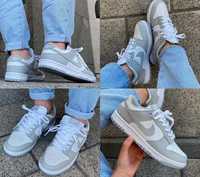 Женские кроссовки Nike Dunk Low Light Grey White 36-41 найк Наложка!