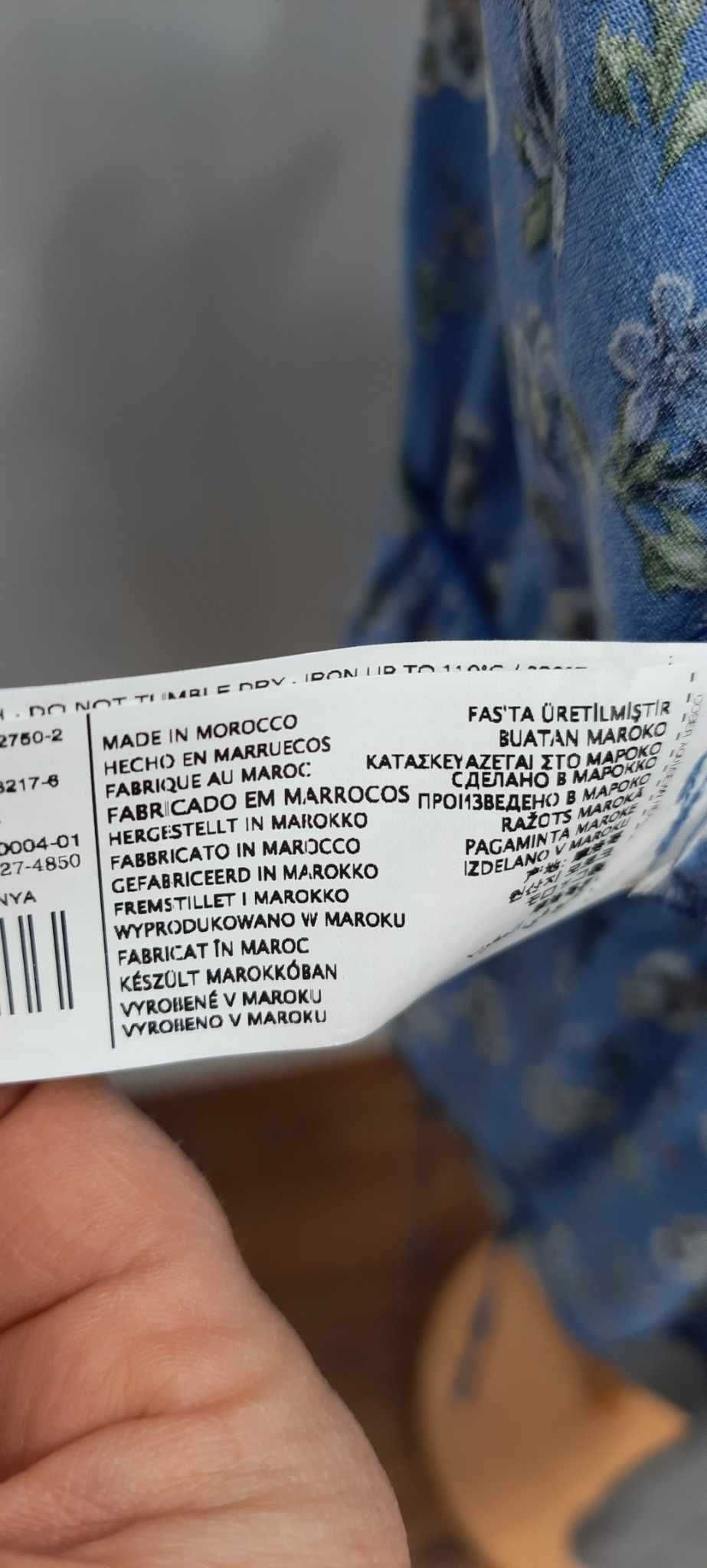 Niebieska chabrowa bluzka MNG kopertowa  nowa Mango L