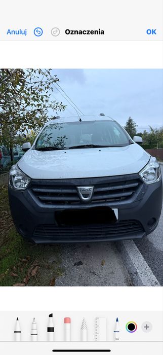 Dacia Dokker , FV,2 drzwi przesuwne ,hak ,gaz ,butla ważna do 2035