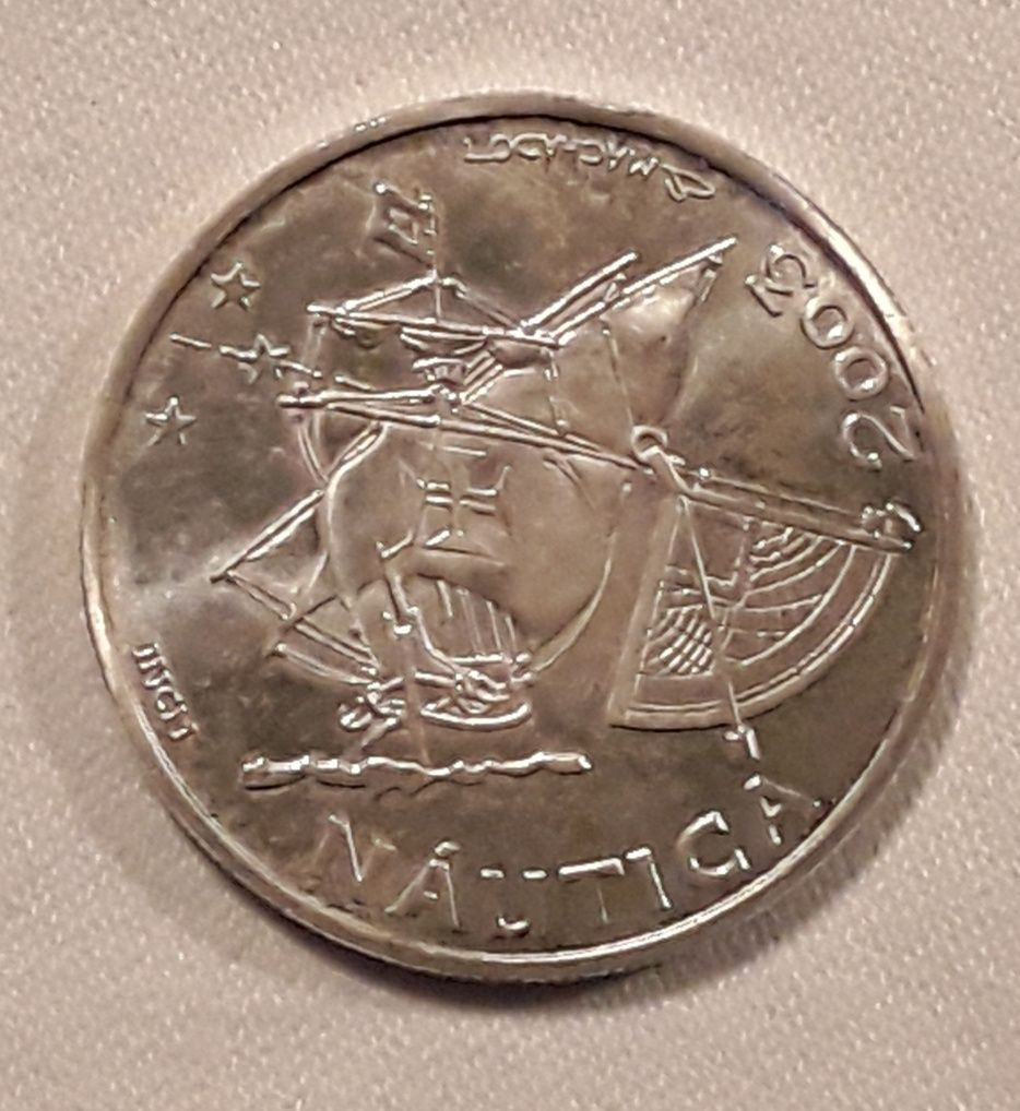 Moeda 10 EURO Náutica de 2003, em prata