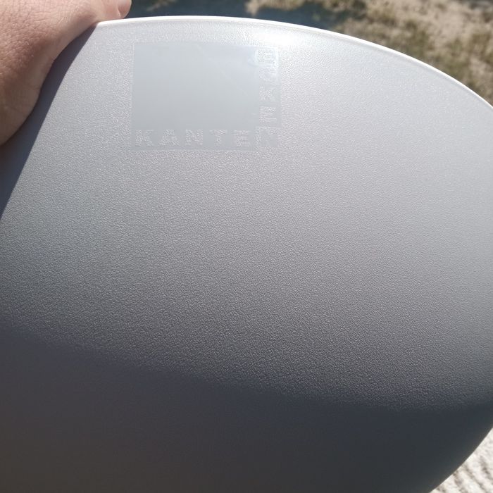 Nowa okrągła donica szara 40x16 cm