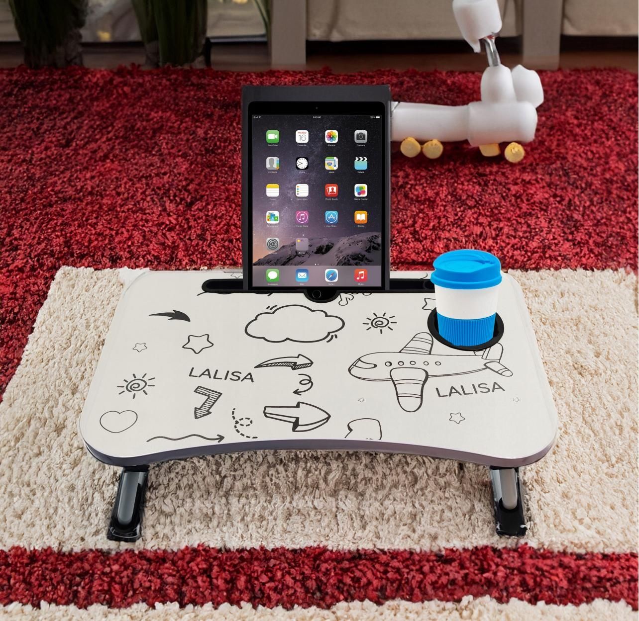Stolik składany dla dzieci na laptopa na tablet do malowania prezent