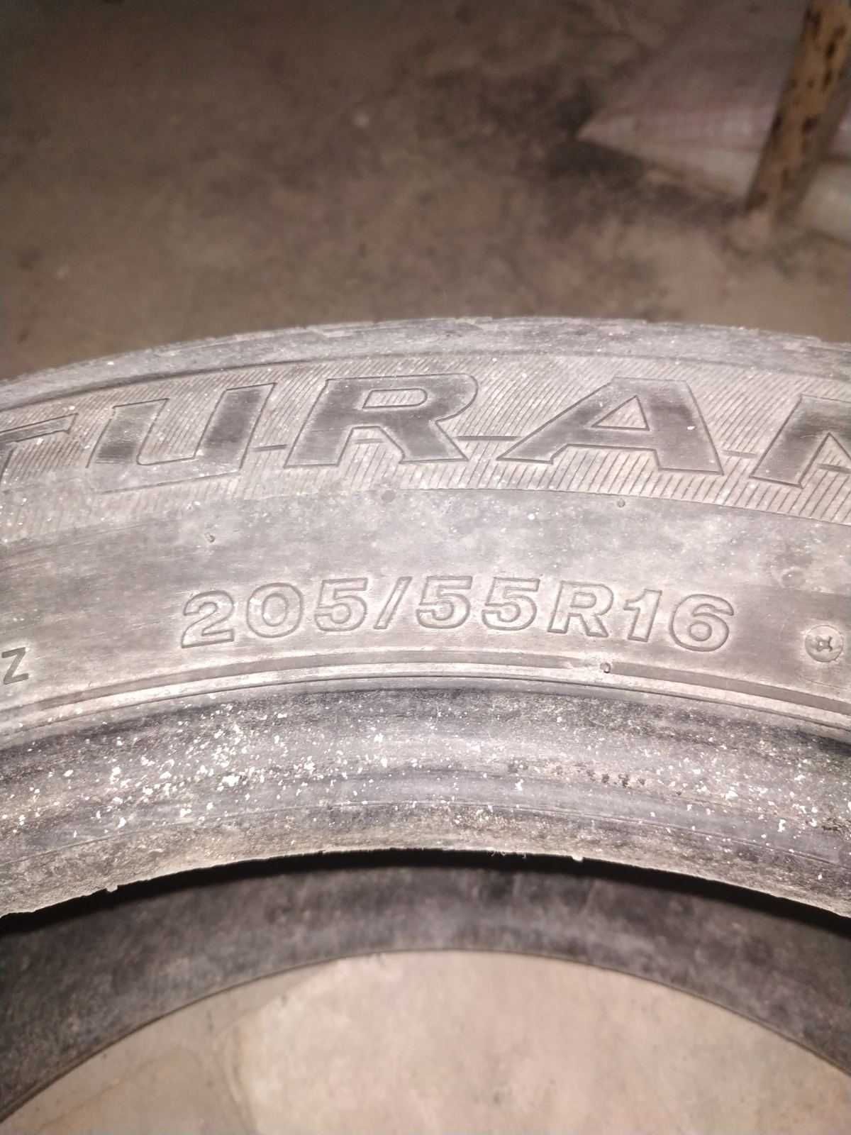 Літні шини Bridgestone Turanza 205/55R16, б/у комплект