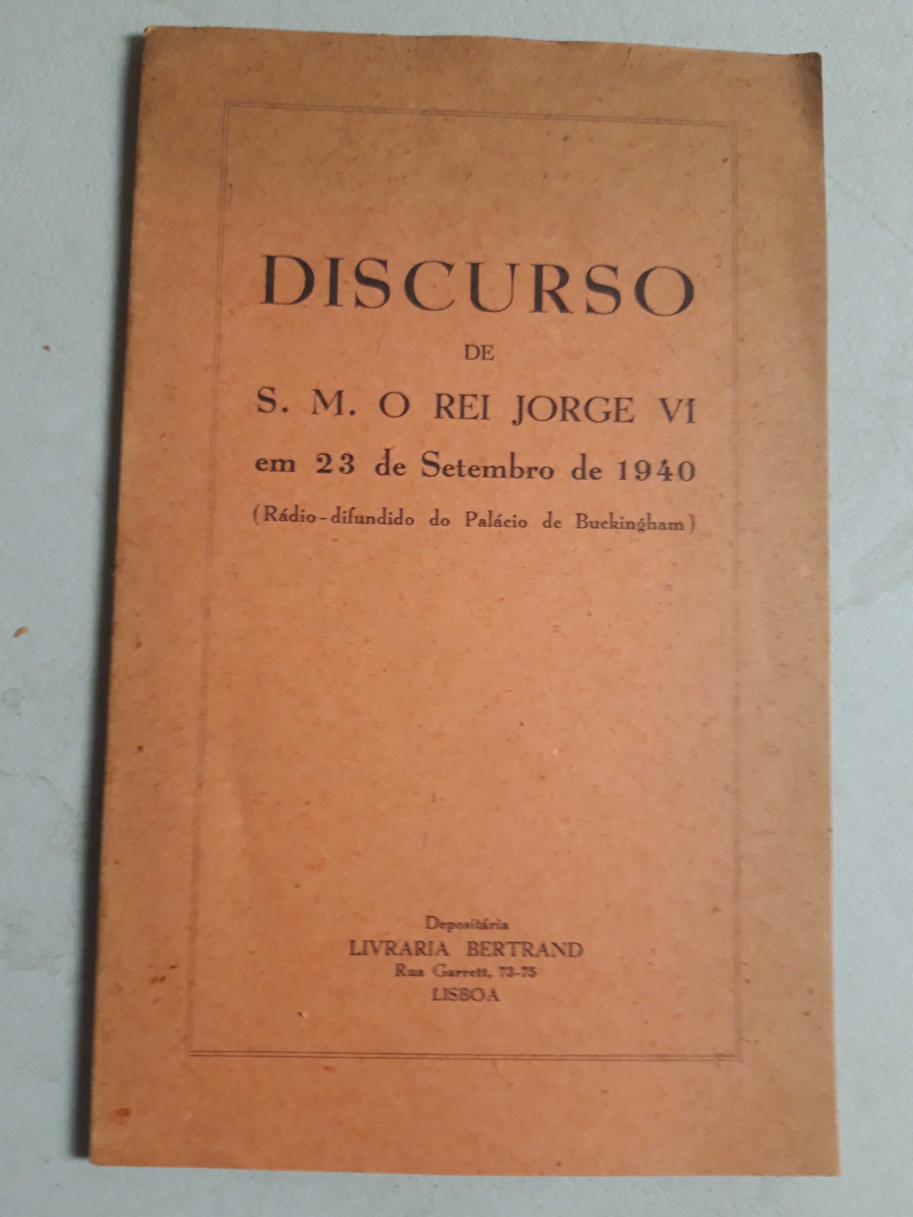 Livro  REF esc - Discurso de S. M. O Rei Jorge VI