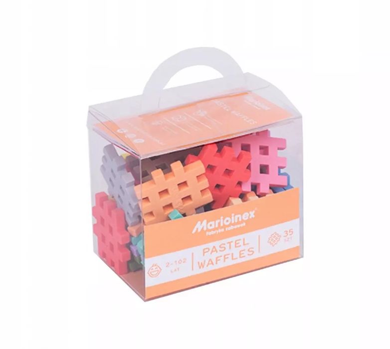 Klocki Waffle mini pastel 35 sztuk 674 Marioinex. Mario-inex